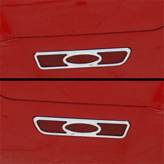 05-09 Mustang Billet Designer Side Marker Bezels Polished