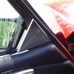 Billet Mirror Trim Plate Kit Black (fits 87-93 Ford Mustang) UPR